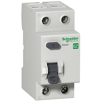 Дифференциальный выключатель Schneider Electric (УЗО) EASY 9 2P 40А 30мА AC 4,5 кА - Электрика, НВА - Модульное оборудование - Дифференциальные автоматы - магазин электрооборудования amperomvolt.ru