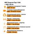 ИБП для котла Энергия Про 1500 + Аккумулятор 100 Ач 12 В (1100Вт - 50мин) - ИБП и АКБ - ИБП для котлов - магазин электрооборудования amperomvolt.ru