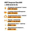 ИБП для котла Энергия Про 800 + Аккумулятор Grid 55 Ah 12 v (500Вт - 60мин) - ИБП и АКБ - ИБП для котлов - магазин электрооборудования amperomvolt.ru